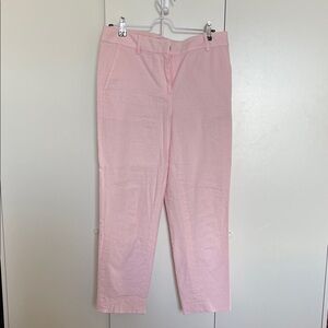 J. Crew Linen Light Pink Trousers